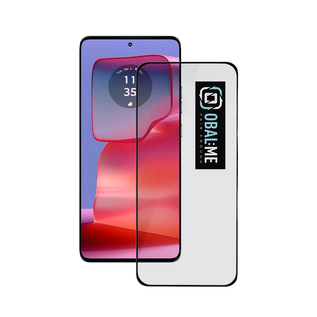OBAL:ME 5D üveg kijelzővédő Motorola Edge 50/50 Pro/50 Ultra készülékhez fekete
