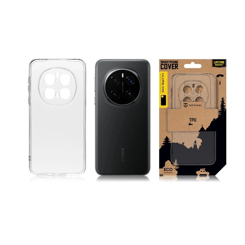 Tactical TPU tok Honor Magic7 Pro készülékhez átlátszó