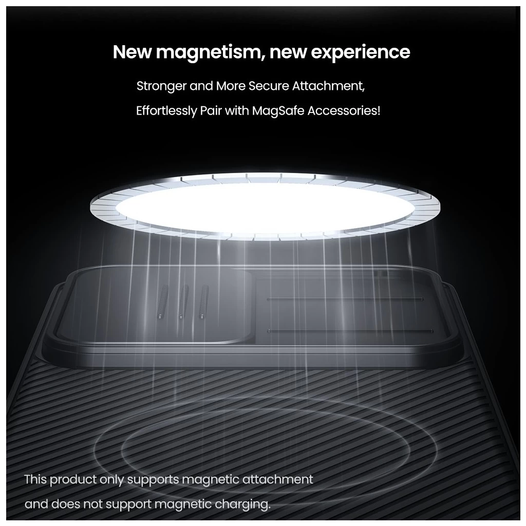 Nillkin CamShield PRO mágneses kemény tok Samsung Galaxy S25 Ultra készülékhez fekete