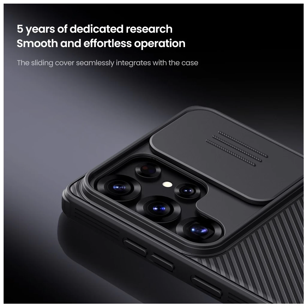 Nillkin CamShield PRO mágneses kemény tok Samsung Galaxy S25 Ultra készülékhez fekete