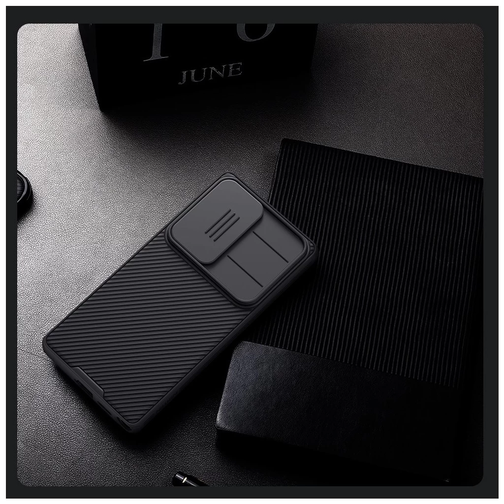 Nillkin CamShield PRO mágneses kemény tok Samsung Galaxy S25 Ultra készülékhez fekete