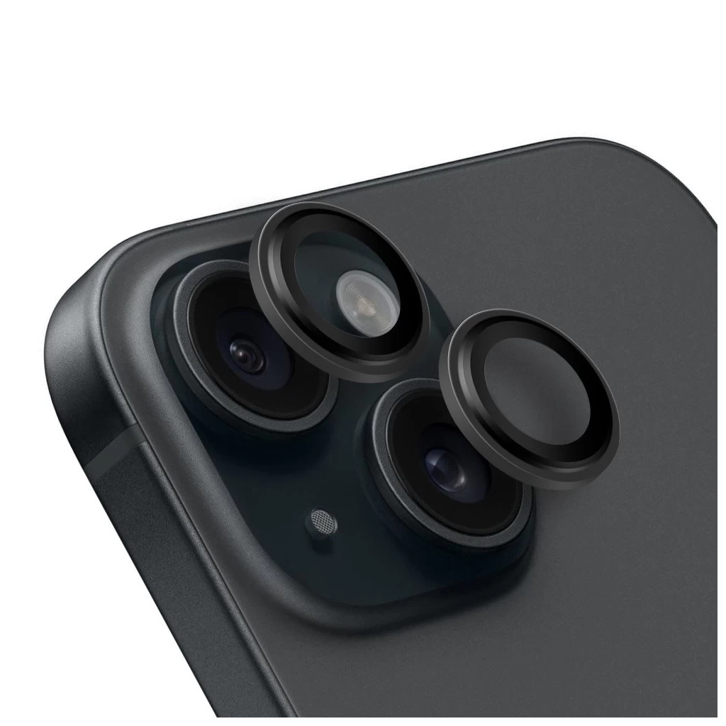 OBAL:ME Lencsevédő, Apple iPhone 15/15 Plus készülékhez, fekete