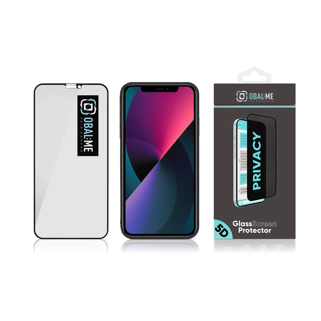 OBAL:ME Privacy 5D üveg kijelzővédő Apple iPhone 11/XR készülékhez fekete