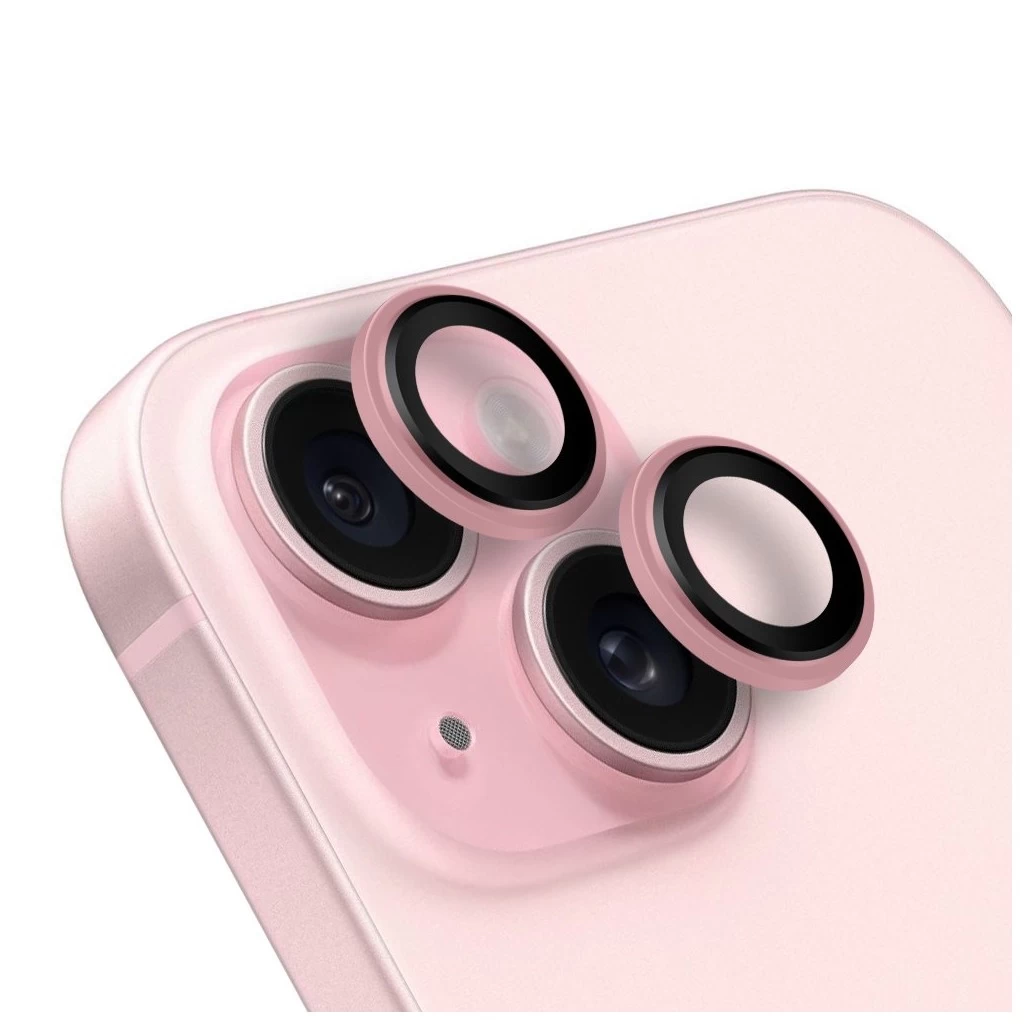 OBAL:ME lencsevédő Apple iPhone 15/15 Plus készülékhez rózsaszín