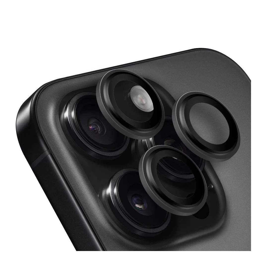 OBAL:ME lencsevédő Apple iPhone 15 Pro/15 Pro Max készülékhez fekete Titanium