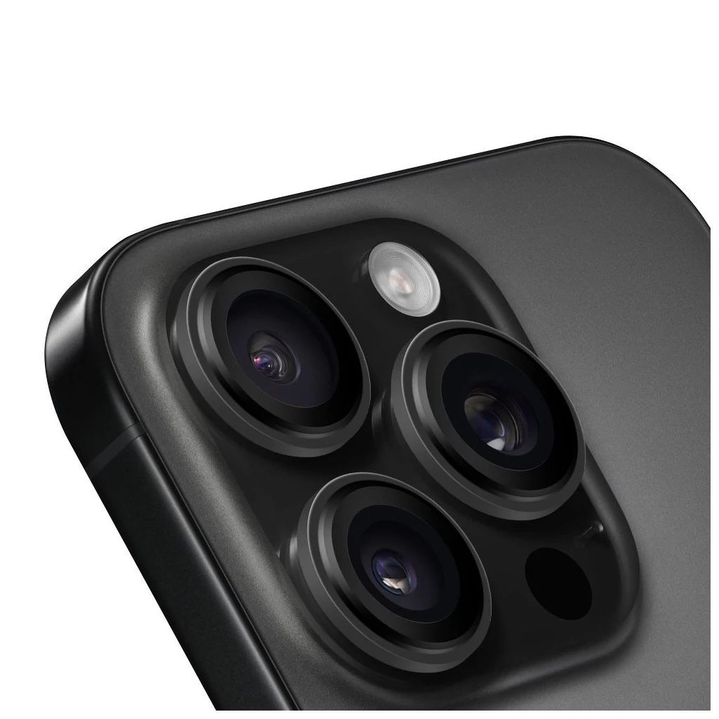 OBAL:ME lencsevédő Apple iPhone 15 Pro/15 Pro Max készülékhez fekete Titanium