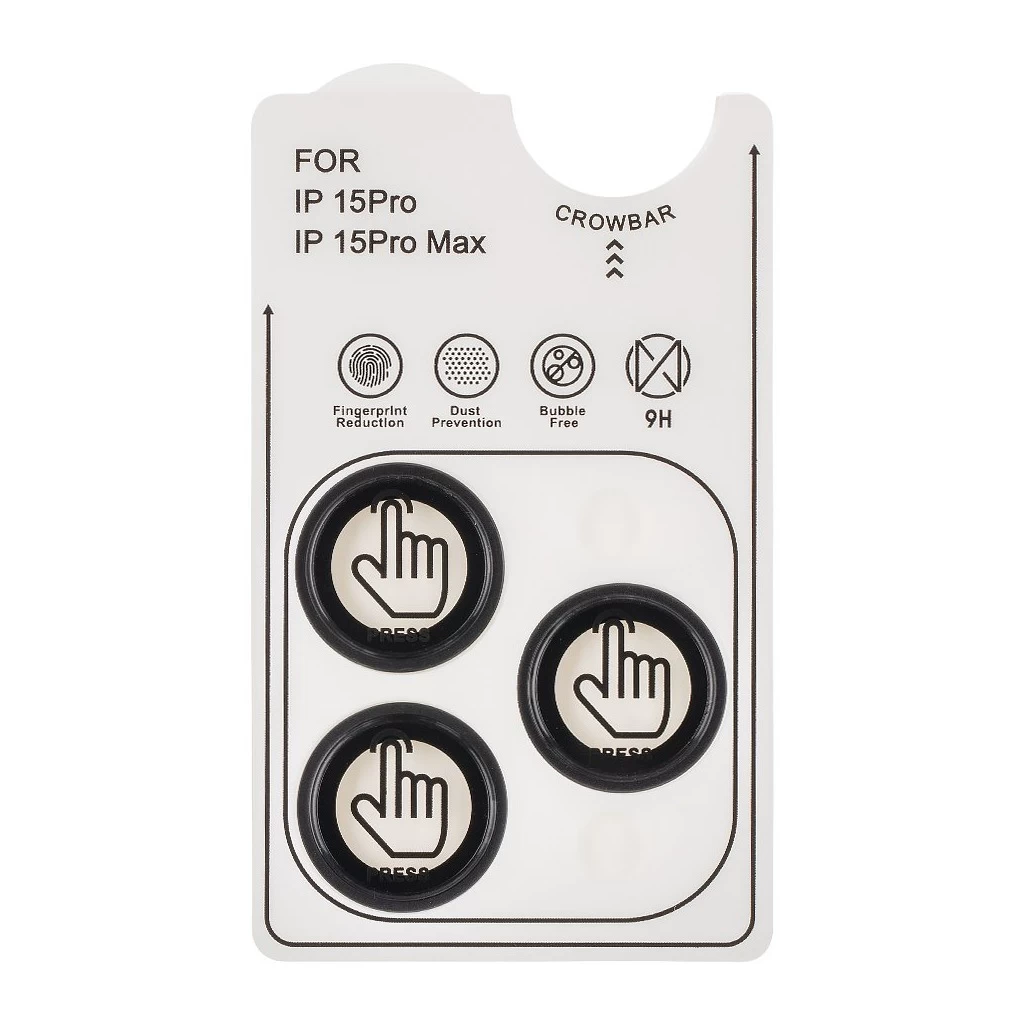 OBAL:ME lencsevédő Apple iPhone 15 Pro/15 Pro Max készülékhez fekete Titanium