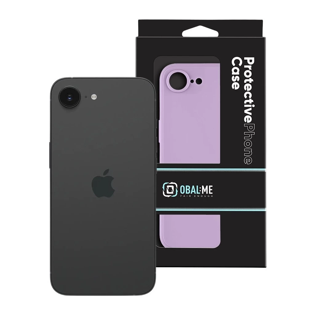 OBAL:ME Matte TPU tok for Apple iPhone 16e készülékhez lila