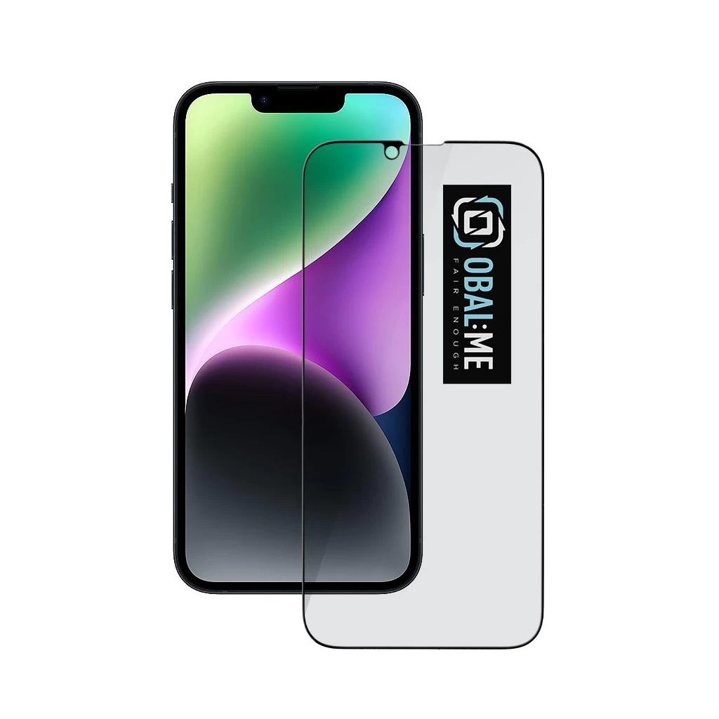 OBAL:ME Privacy 5D Glass kijelzővédő Apple iPhone 13/13 Pro/14/16e készülékhez fekete
