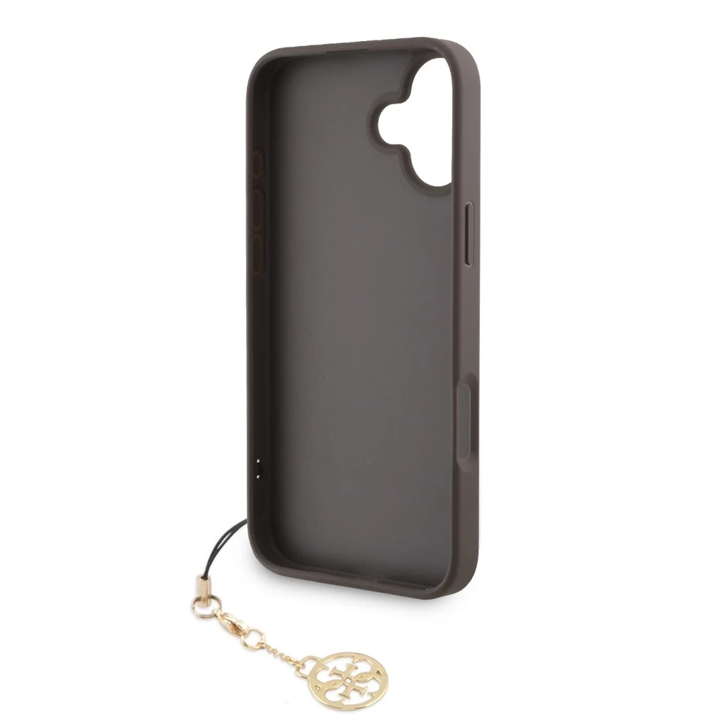 Guess 4G Charm tok iPhone 16 készülékhez Tone on Tone Brown barna