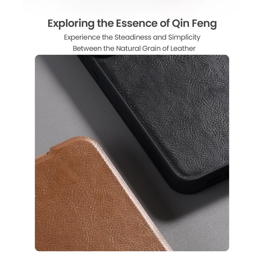 Nillkin Qin Book PRO tok Samsung Galaxy A56 5G készülékhez fekete