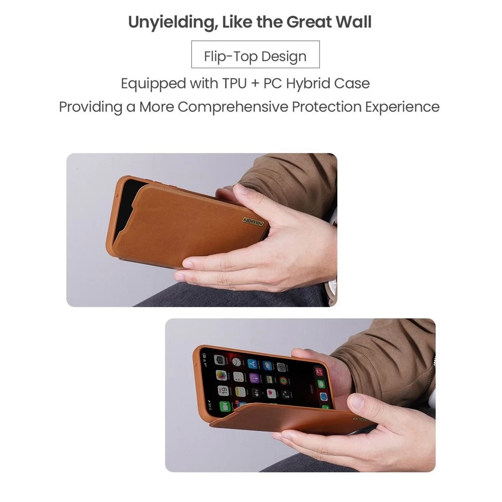 Nillkin Qin Book PRO tok Samsung Galaxy A56 5G készülékhez fekete