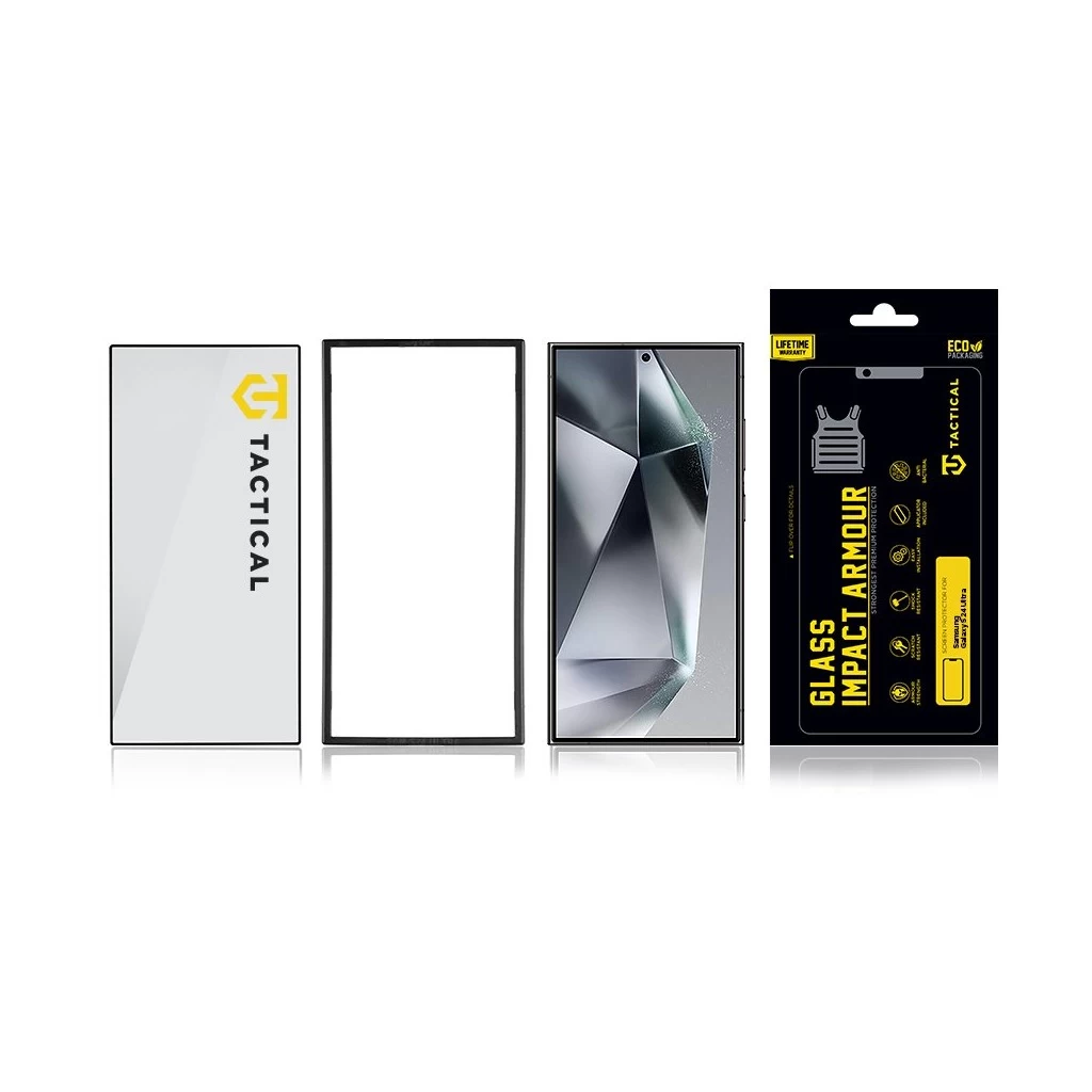 Tactical Glass Impact Armour kijelzővédő Samsung Galaxy S24 Ultra készülékhez