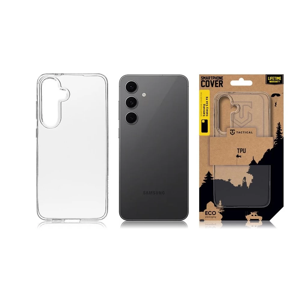 Tactical TPU tok Samsung Galaxy S24 FE készülékhez átlátszó