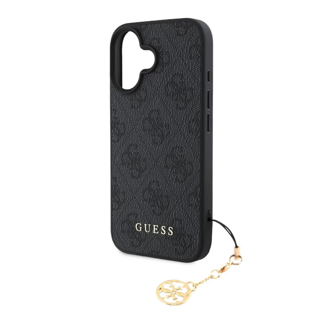 Guess 4G Charm tok iPhone 16 készülékhez szürke