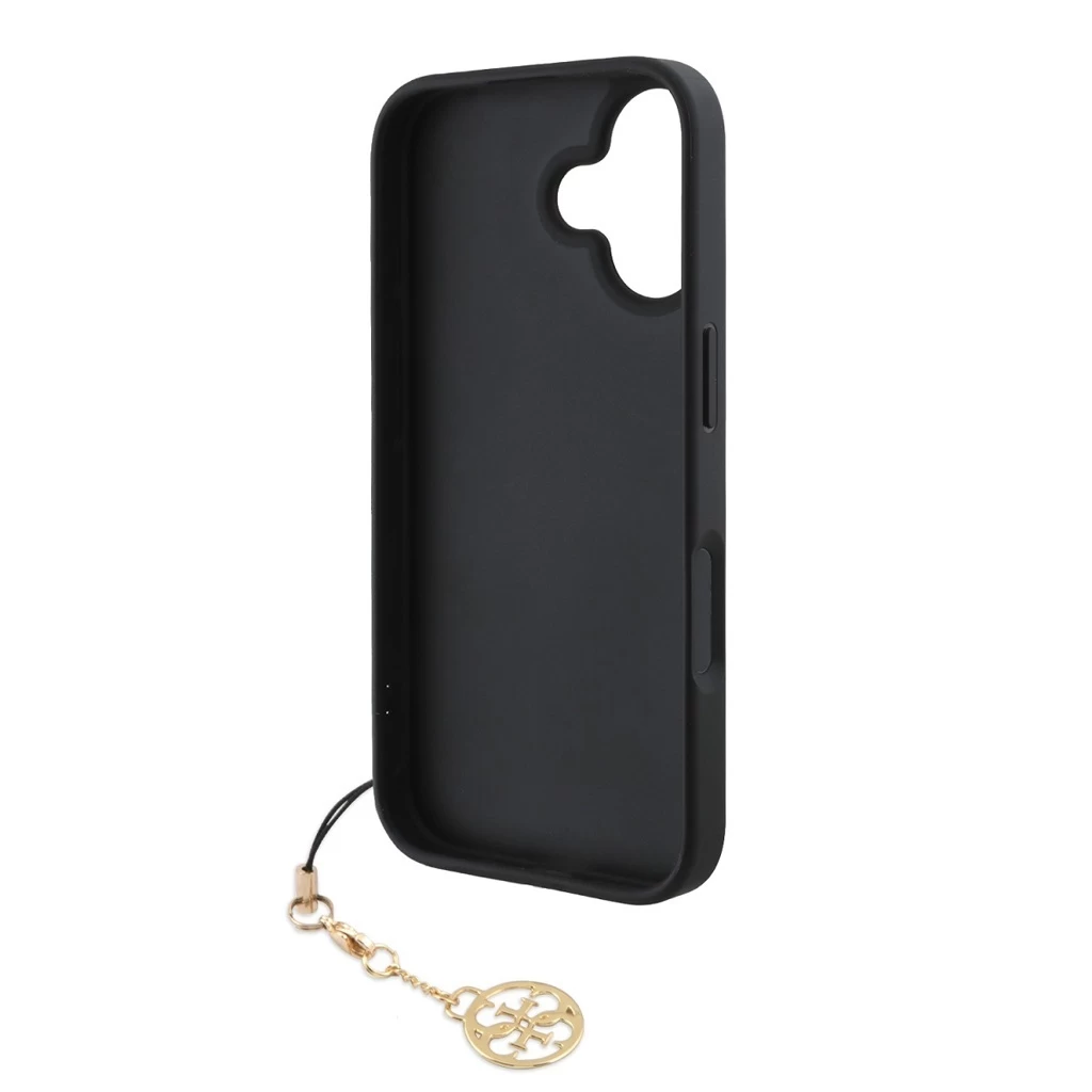 Guess 4G Charm tok iPhone 16 készülékhez szürke