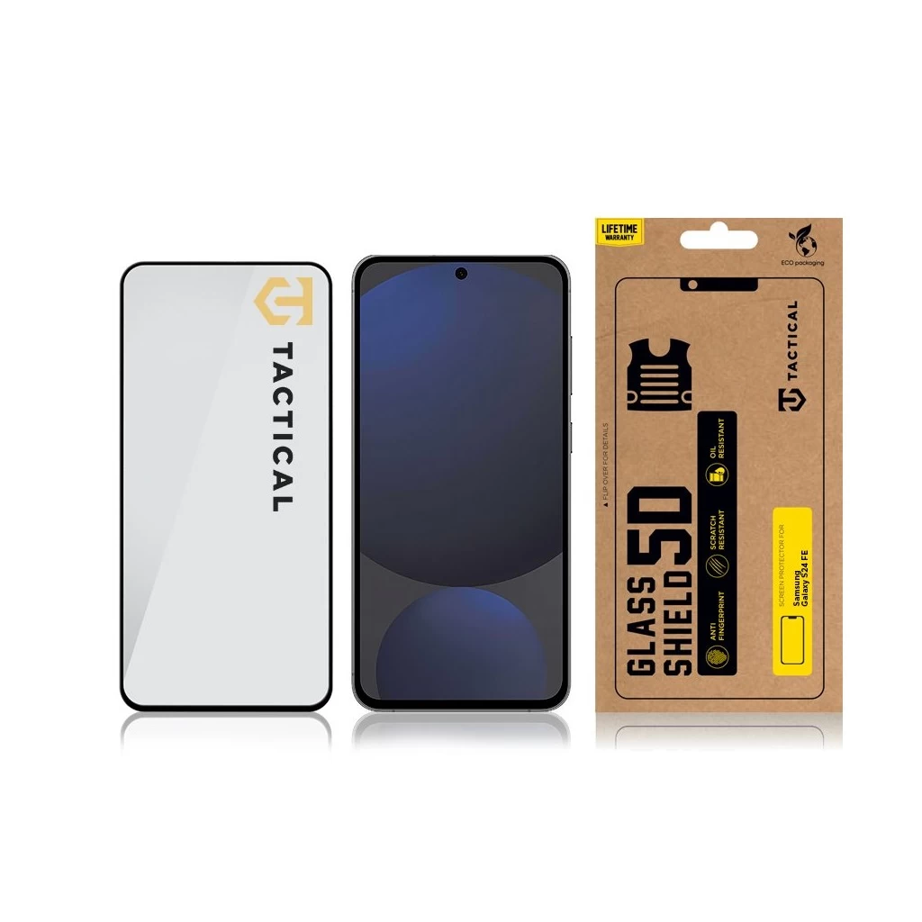 Tactical Glass Shield 5D Samsung Galaxy S24 FE készülékhez fekete