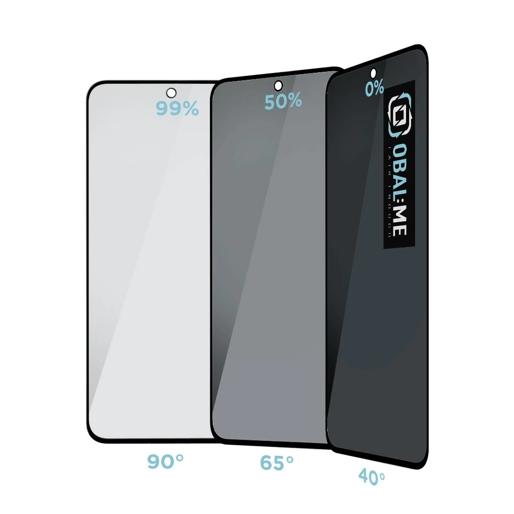 OBAL:ME Privacy 5D üveg kijelzővédő Samsung Galaxy A55 5G készülékhez fekete