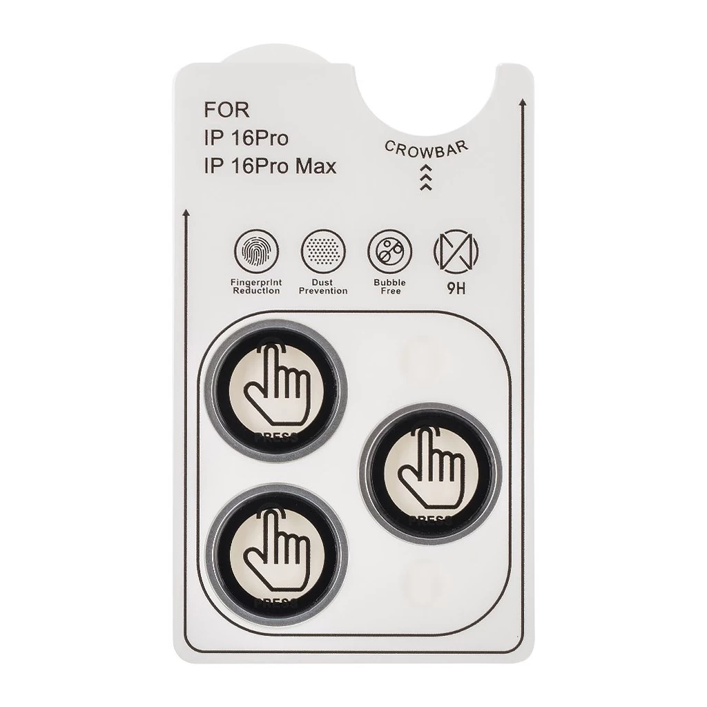 OBAL:ME kamera lencsevédő Apple iPhone 16 Pro/16 Pro Max készülékhez fehér Titanium