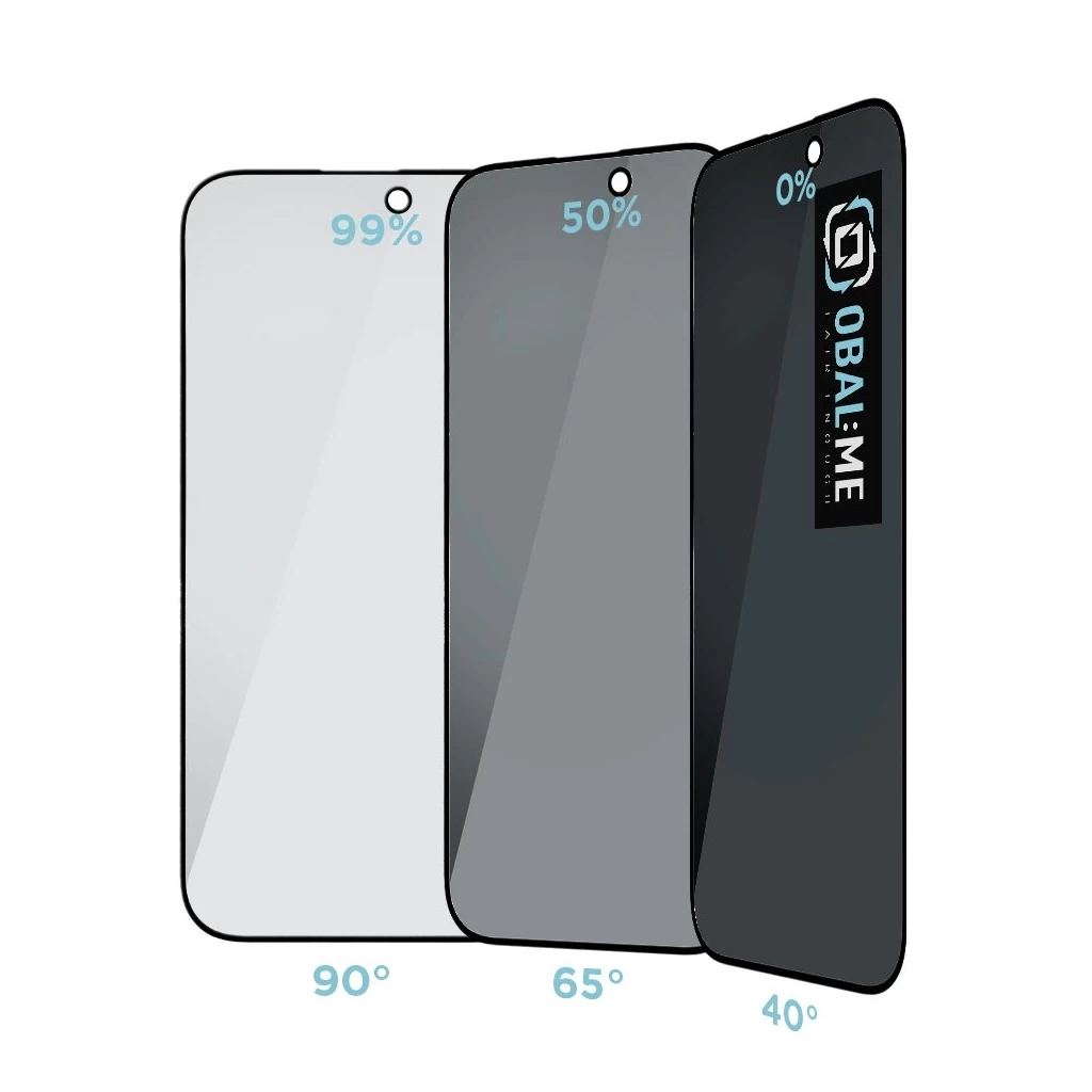 OBAL:ME Privacy 5D üveg kijelzővédő Apple iPhone 16 Pro készülékhez fekete