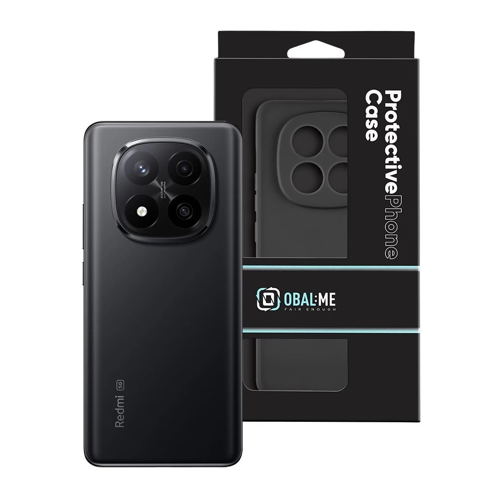 OBAL:ME Matte TPU tok Xiaomi Redmi Note 14 Pro+ 5G készülékhez fekete