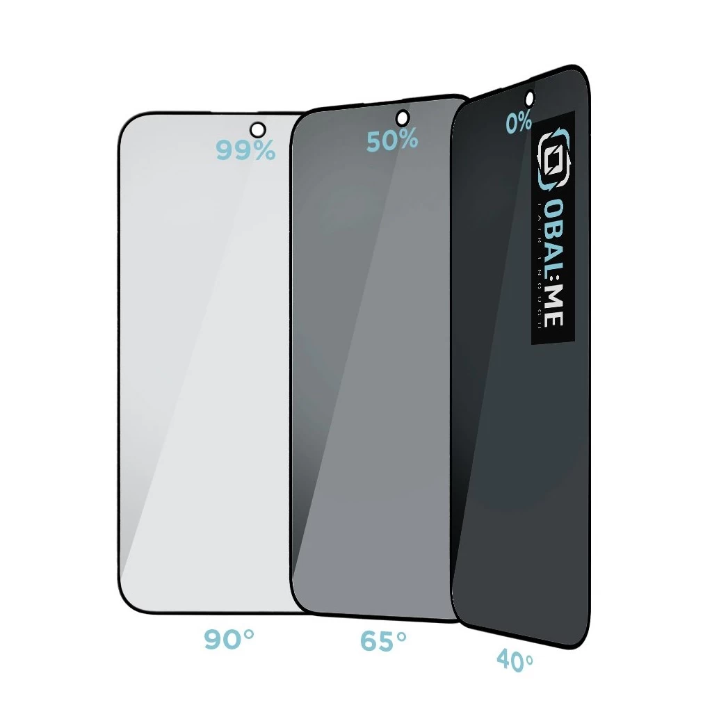 OBAL:ME Privacy 5D üvegfólia Apple iPhone 16 Pro Max készülékhez fekete
