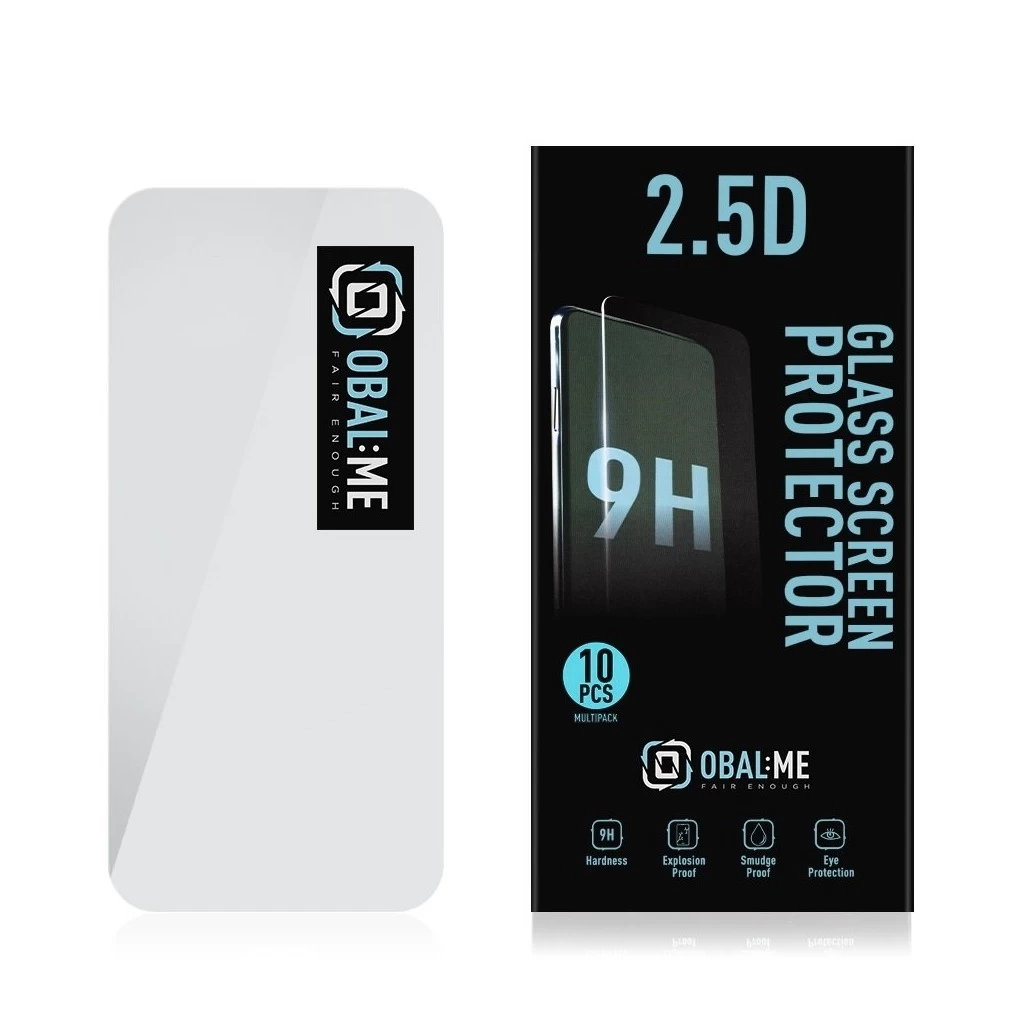 OBAL:ME Multipack 2.5D üveg kijelzővédő Apple iPhone 16 Pro készülékhez, átlátszó (10db)