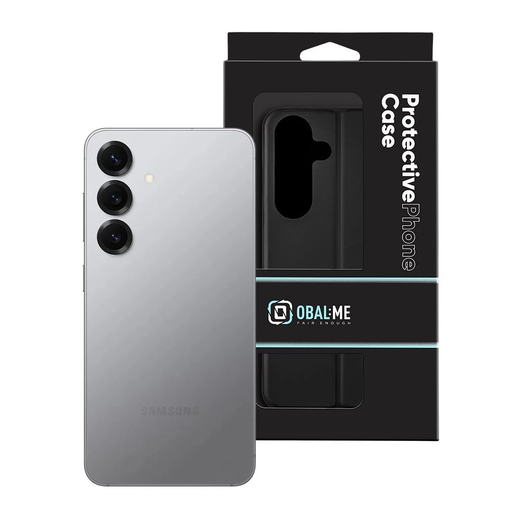 OBAL:ME SmoothTouch tok Samsung Galaxy S25 készülékhez fekete