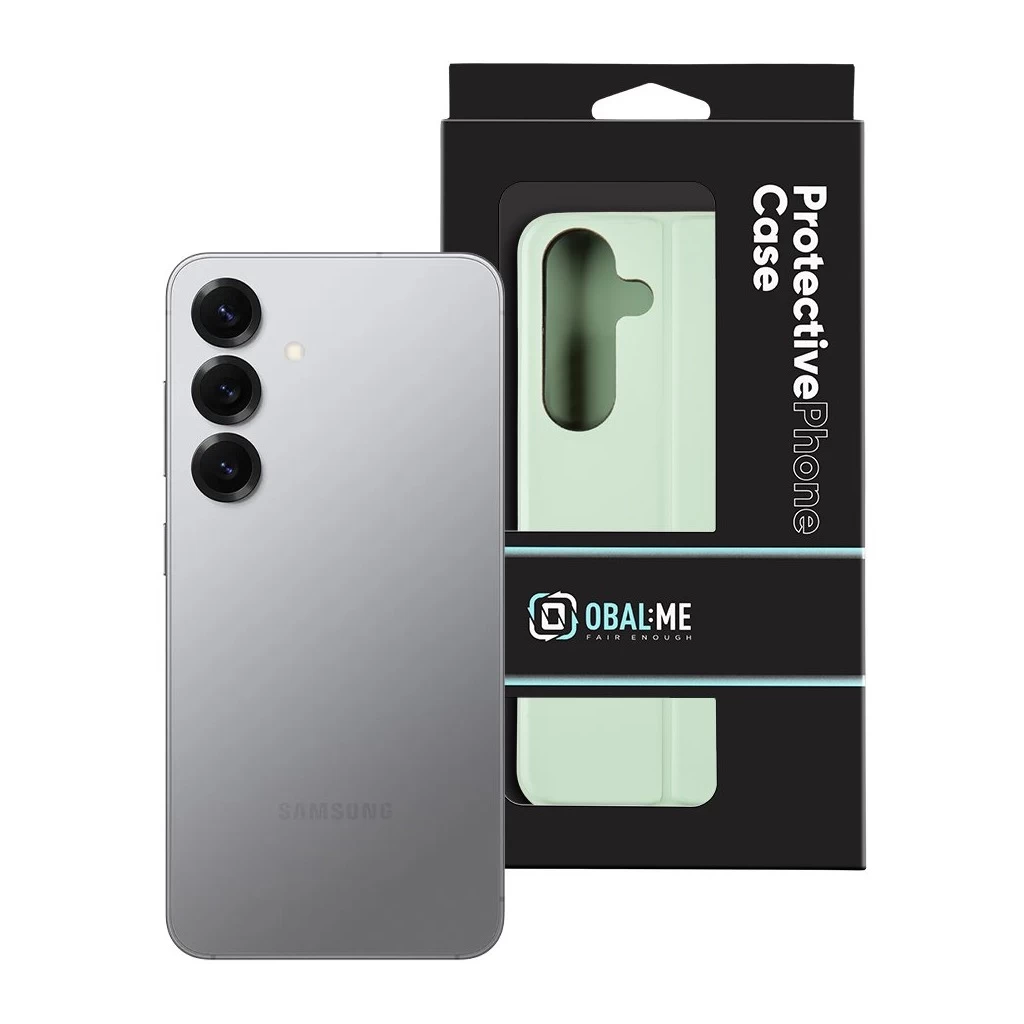 OBAL:ME SmoothTouch tok Samsung Galaxy S25 készülékhez menta zöld