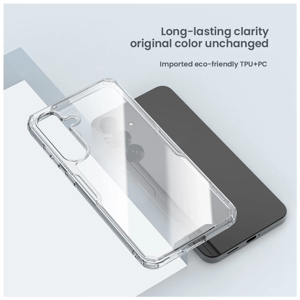 Nillkin Nature TPU PRO tok Samsung Galaxy S25 készülékhez átlátszó
