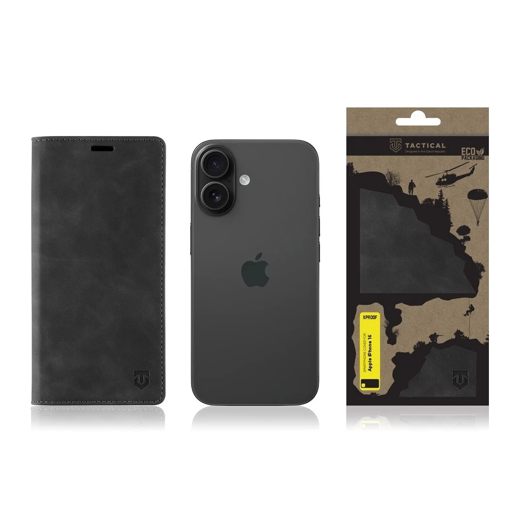 Tactical Xproof tok Apple iPhone 16 készülékhez Black Hawk fekete