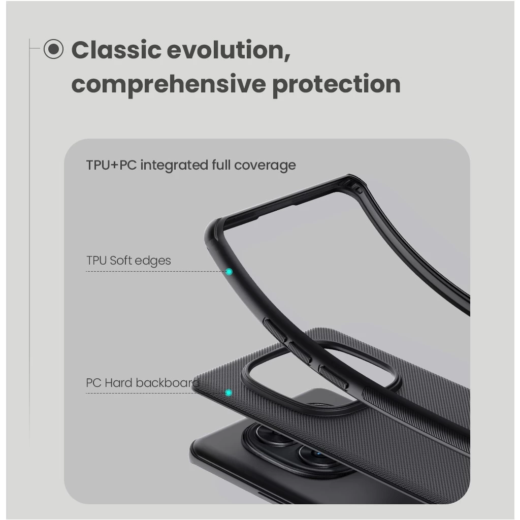 Nillkin Super Frosted PRO tok Xiaomi Redmi Note 14 Pro+ 5G készülékhez fekete