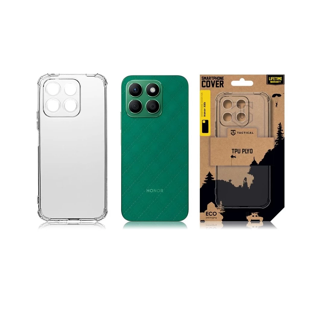 Tactical TPU Plyo tok for Honor X8b készülékhez átlátszó