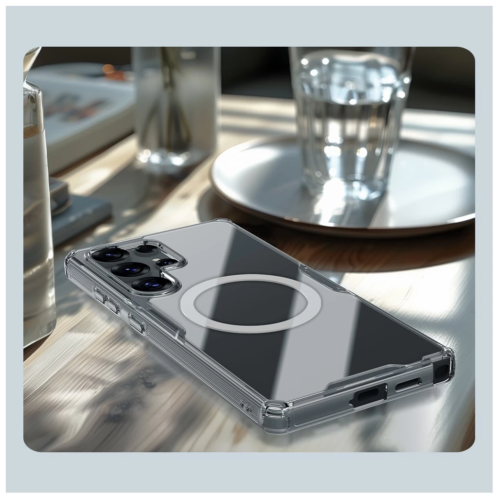 Nillkin Nature TPU PRO magnetikus tok Samsung Galaxy S25 Ultra készülékhez átlátszó