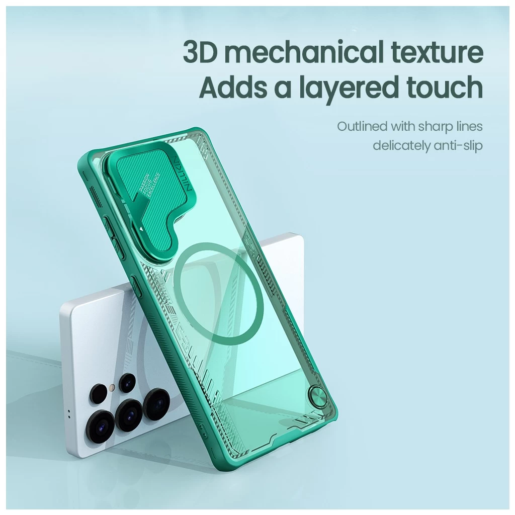 Nillkin Iceblade Prop Magnetic tok Samsung Galaxy S25 Ultra készülékhez fekete