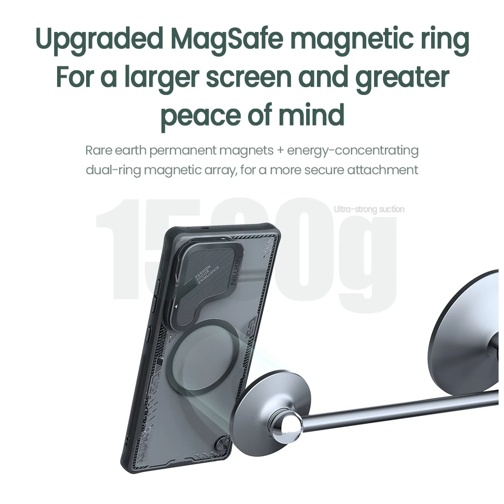 Nillkin Iceblade Prop Magnetic tok Samsung Galaxy S25 Ultra készülékhez fekete