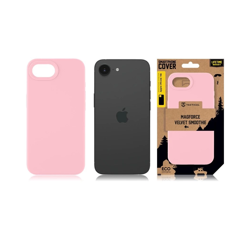 Tactical MagForce Velvet Smoothie tok Apple iPhone 16e készülékhez rózsaszín Panther