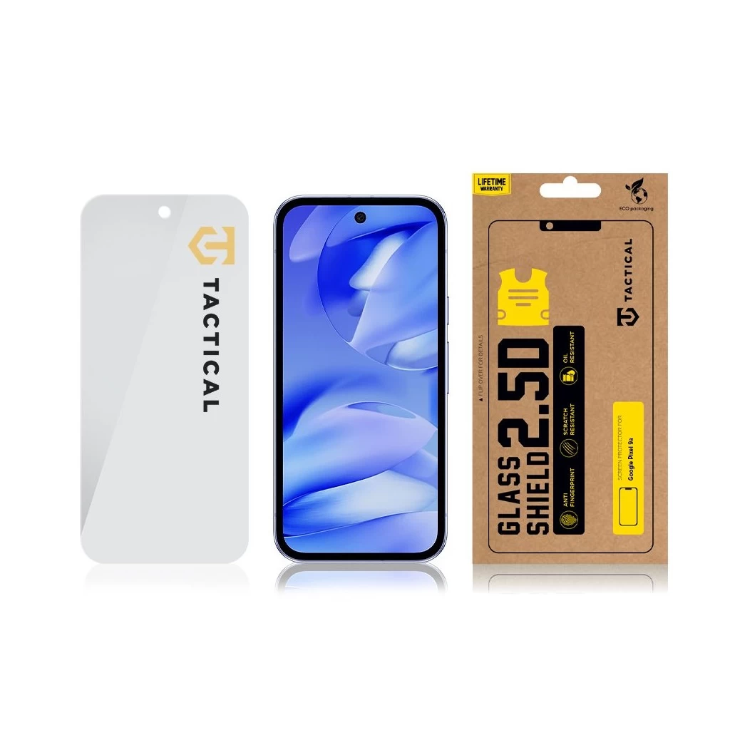 Tactical Glass Shield 2.5D Google Pixel 9a készülékhez átlátszó