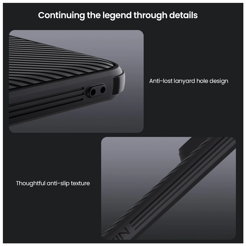 Nillkin CamShield PRO merev tok Xiaomi Redmi Note 14 Pro+ 5G készülékhez fekete