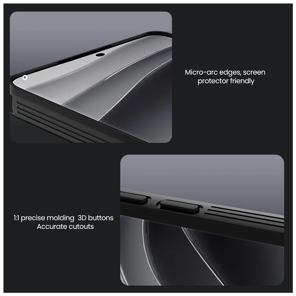 Nillkin CamShield PRO merev tok Xiaomi Redmi Note 14 Pro+ 5G készülékhez fekete