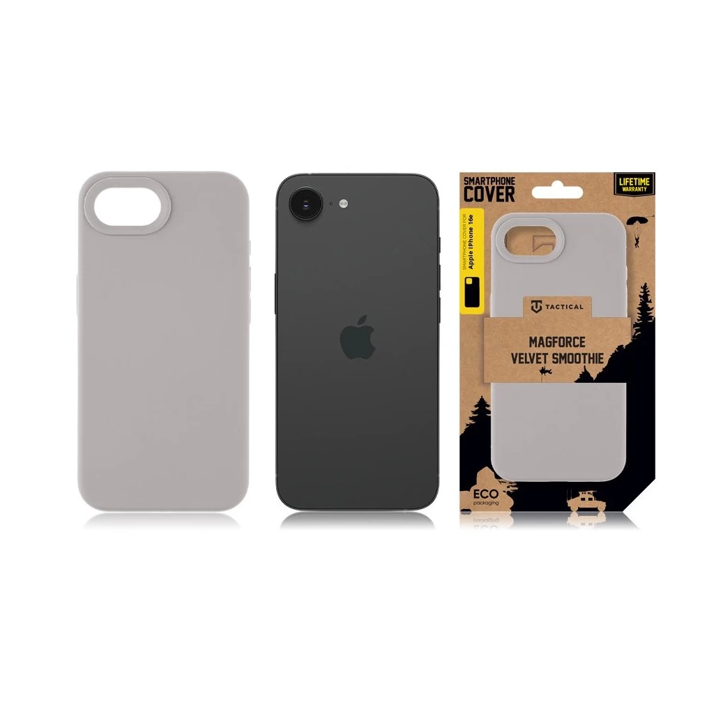 Tactical MagForce Velvet Smoothie tok Apple iPhone 16e készülékhez ködös