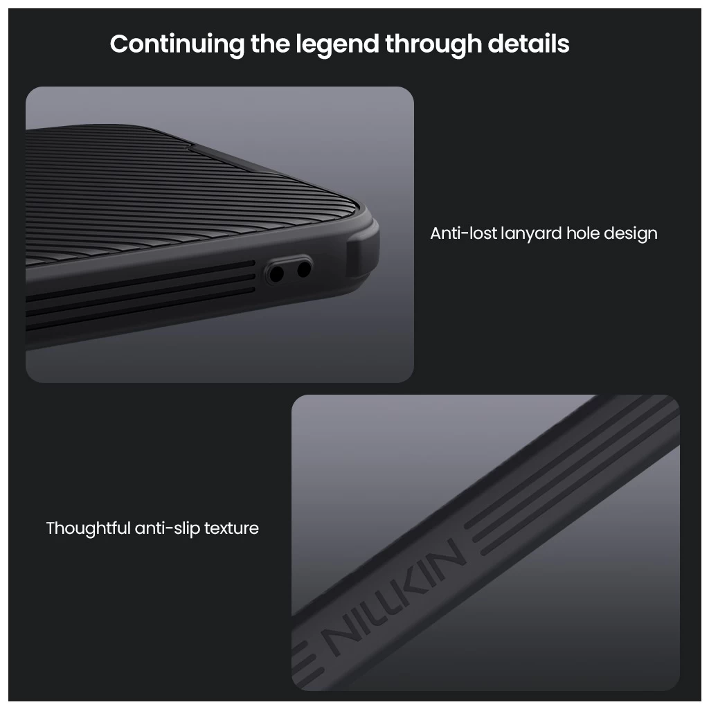 Nillkin CamShield PRO kemény tok Samsung Galaxy A36 5G készülékhez kék