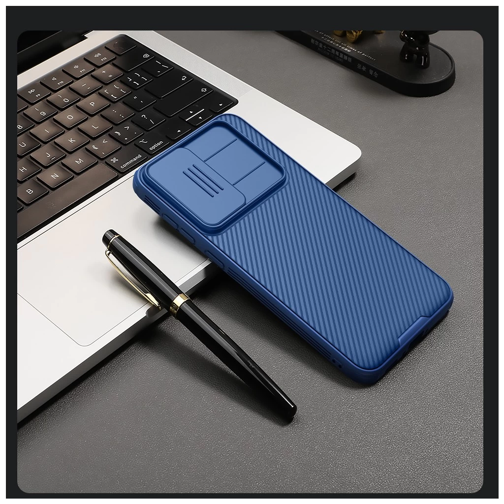 Nillkin CamShield PRO kemény tok Samsung Galaxy A36 5G készülékhez kék