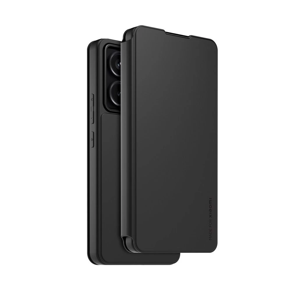 Xiaomi Redmi Note 13 Pro 5G készülékhez Made for Xiaomi Book Case nyaklánccal, fekete