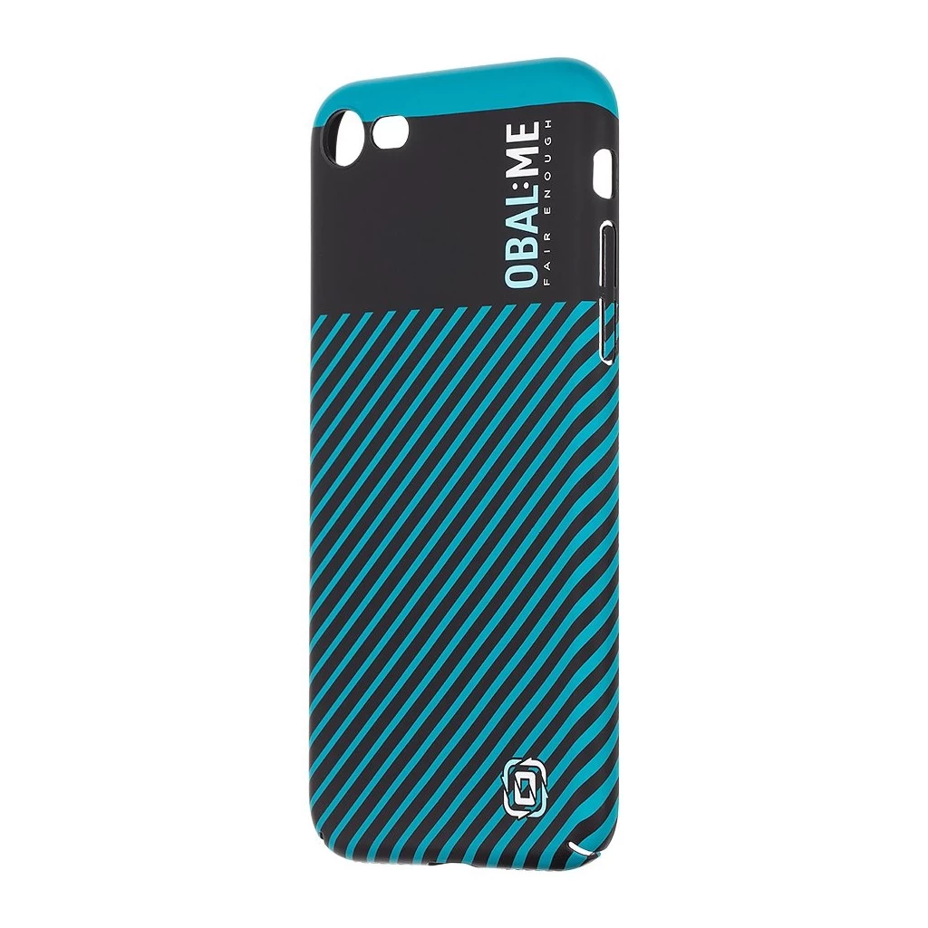 OBAL:ME Flossy Stripes tok Apple iPhone 7/8/SE2020/SE2022 készülékhez fekete/türköz