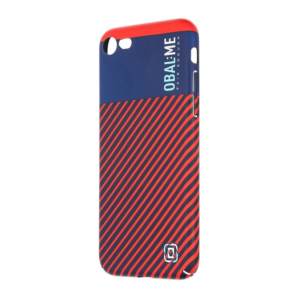 OBAL:ME Flossy Stripes tok Apple iPhone 7/8/SE2020/SE2022 készülékhez kék/piros
