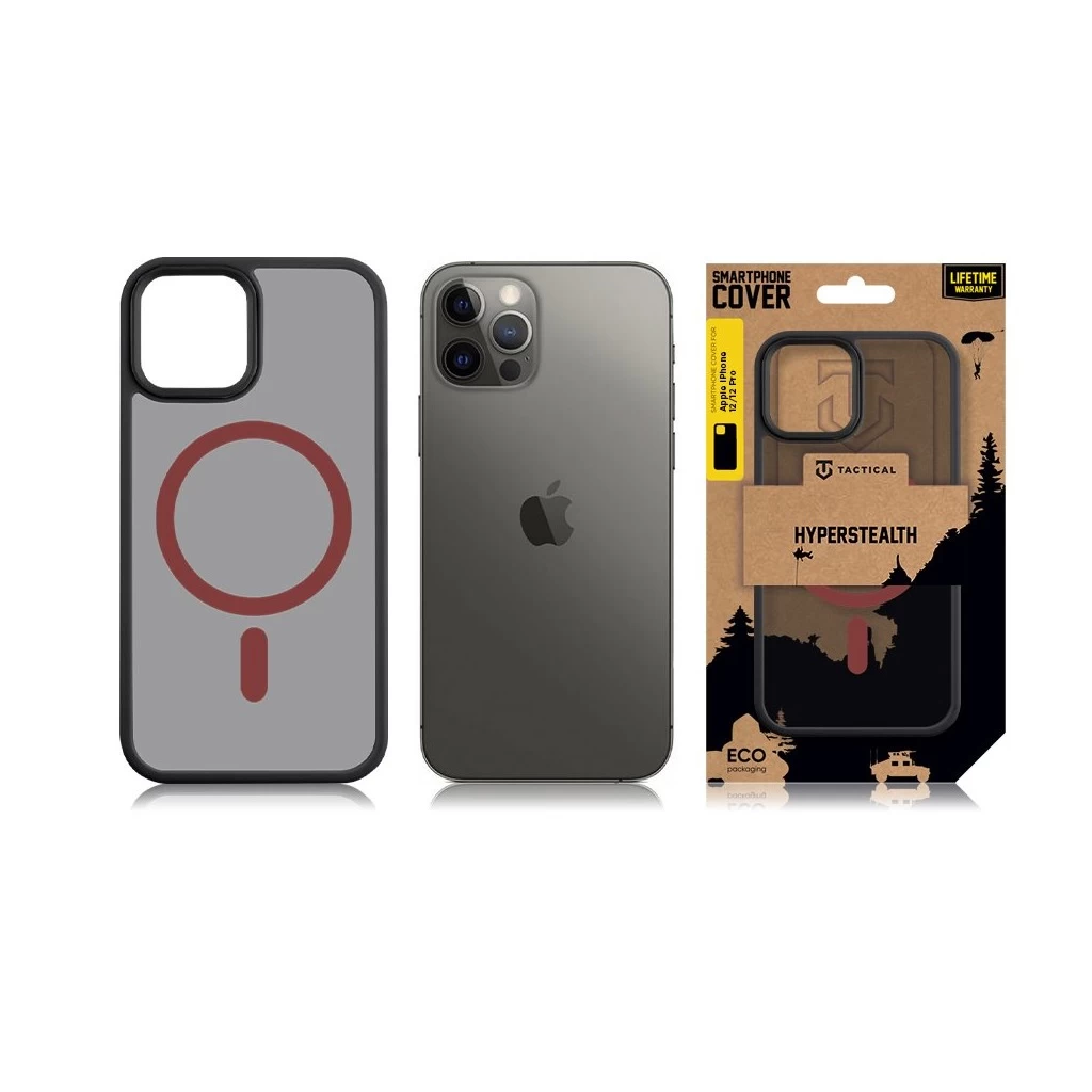 Tactical MagForce Hyperstealth 2.0 tok iPhone 12/12 Pro készülékhez fekete, piros