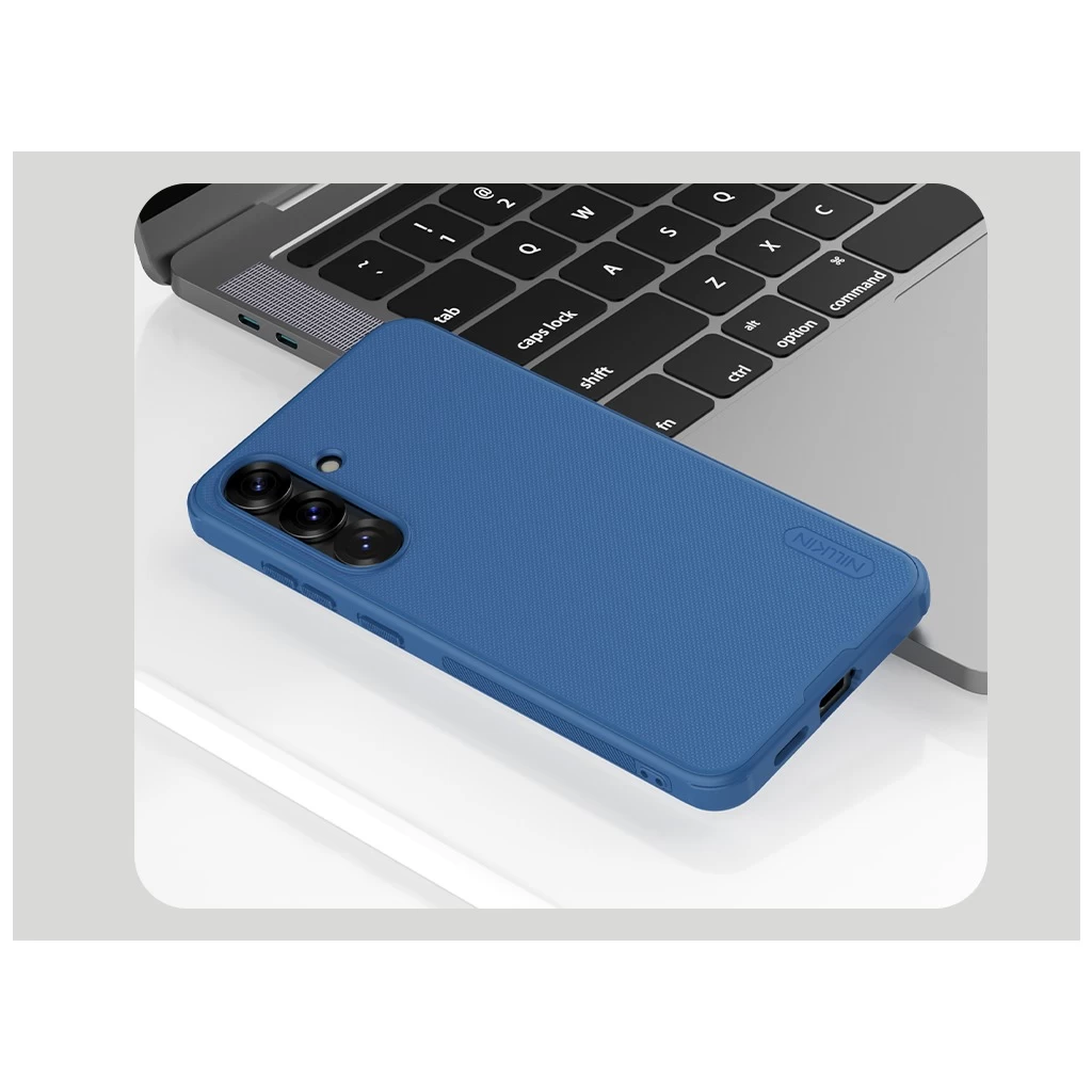 Nillkin Super Frosted PRO hátsó tok Samsung Galaxy S25 készülékhez kék