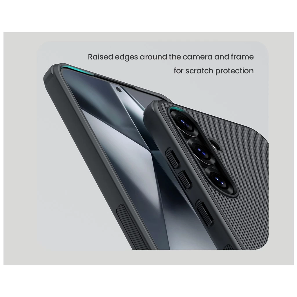 Nillkin Super Frosted PRO háttó tok Samsung Galaxy S25 készülékhez sötét zöld