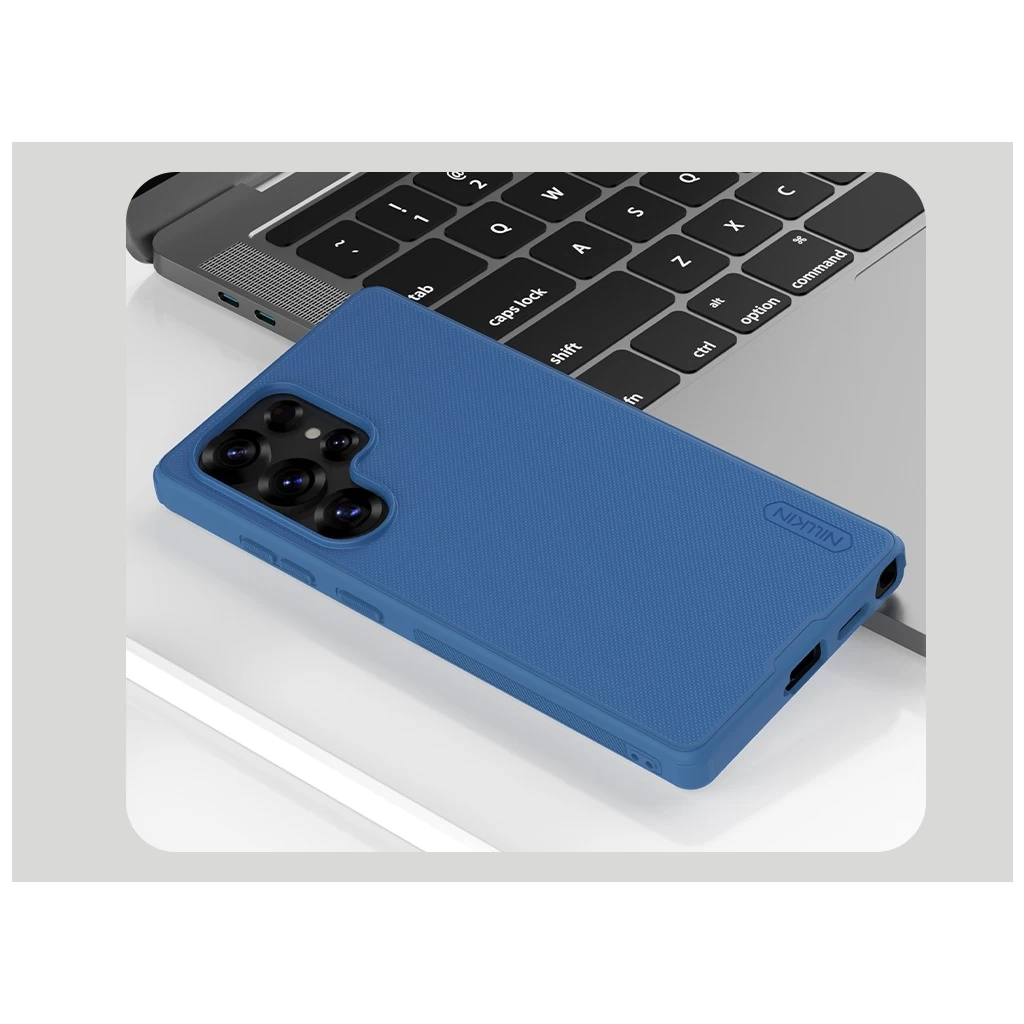 Nillkin Super Frosted PRO hátoltok Samsung Galaxy S25 Ultra készülékhez kék